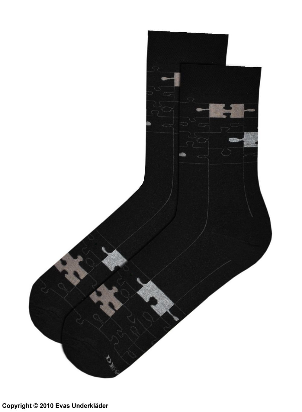 Men's socks, high quality cotton, puzzle pieces